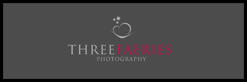 Three Faeries. Photography. Logo.